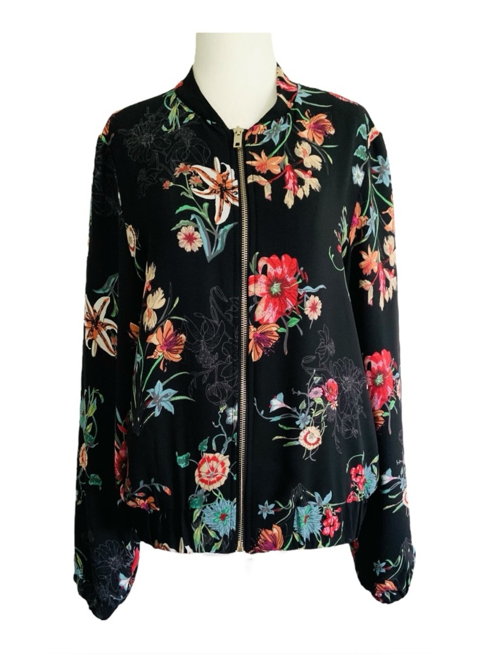 Dalia floral zip up jacket